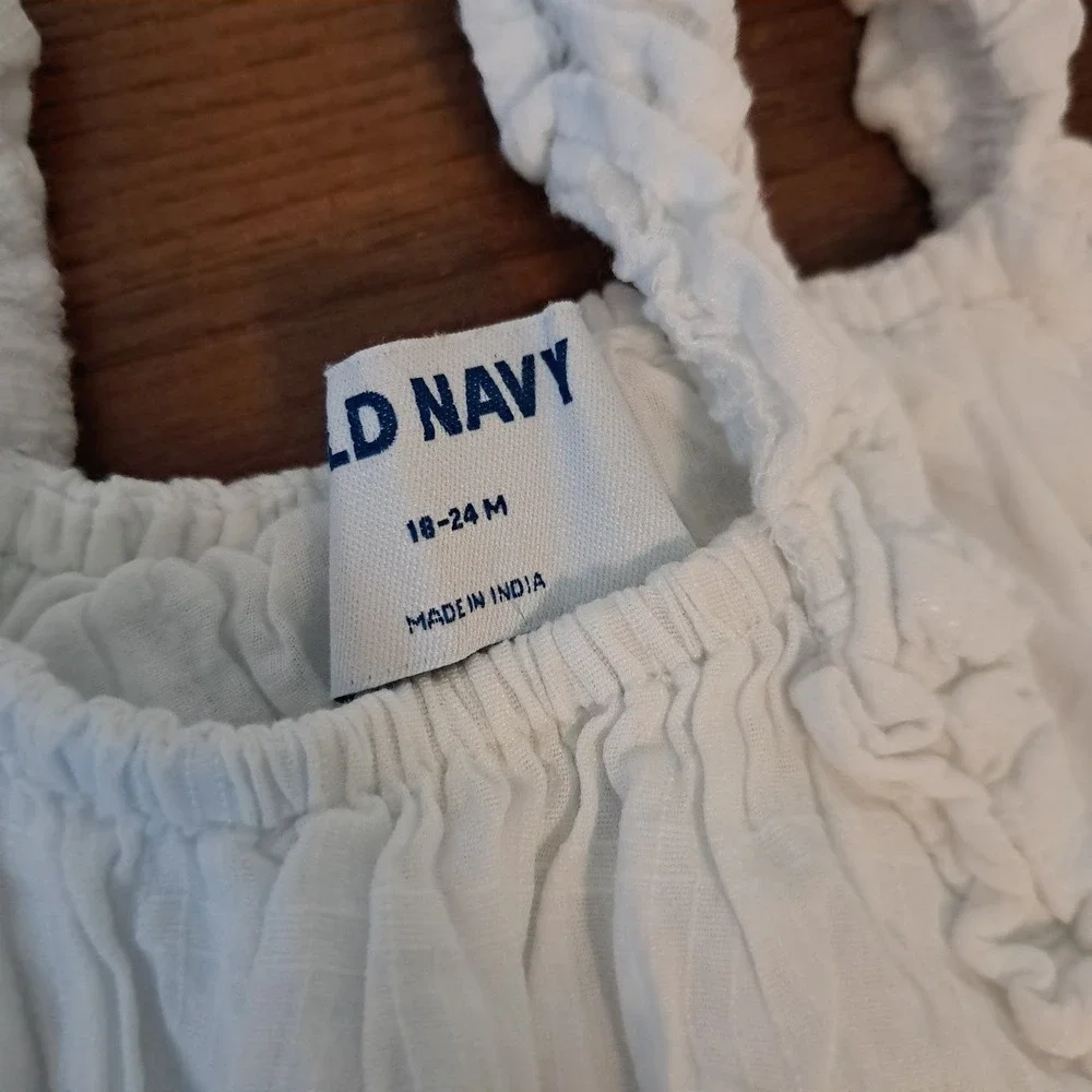 Lot 6 Old Navy Carters Toddler Girls Tops Tank Cami Ruffle Pink Blue 18M 2T